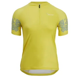 Žensko kolesarjenje majica Silvini Sabatini WD1625 rumena / oblak
