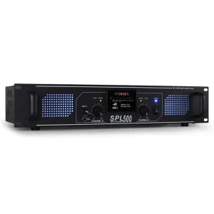 Skytec SPL-500 W DJ PA HiFi ojačevalnik SD USB MP3 sistem