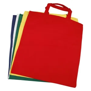 Barvna bombažna nakupovalna torba - 5 kosov (barvna torba 38 x)