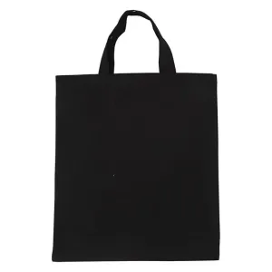 Bombažna nakupovalna torba črna - 38 x 42 cm (torba za)