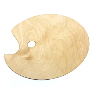 Lesena paleta ovalna - 30x40 cm (slikarska paleta)