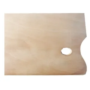 Lesena slikarska paleta pravokotna (Lesena paleta za mešanje)