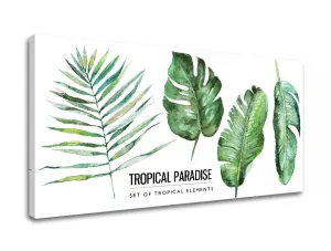 Slike na platnu z besedilom Tropical paradise (moderne slike z)