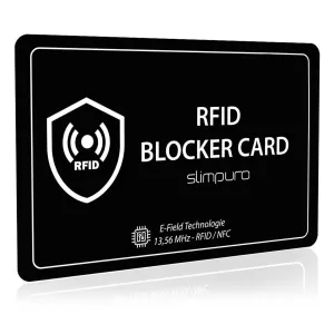 Slimpuro RFID kartice za blokiranje z motečim signalom, NFC, ultra tanka, format plačilne kartice
