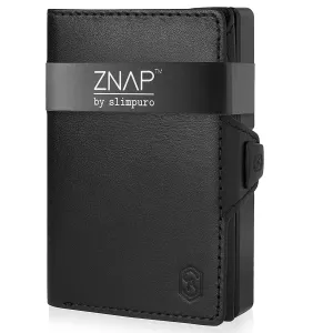 Slimpuro ZNAP, tanka denarnica, 12 kartic, predel za kovance, 8,9 × 1,8 × 6,3 cm (Š × V × D), RFID zaščita #4304