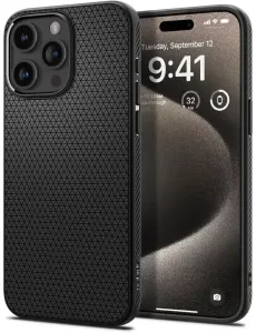 Ovitek Spigen Liquid Air, matte black - iPhone 15 Pro Max (ACS06562)