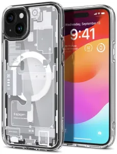 Ovitek Spigen Ultra Hybrid MagSafe, zero one white - iPhone 15 Plus (ACS07035)