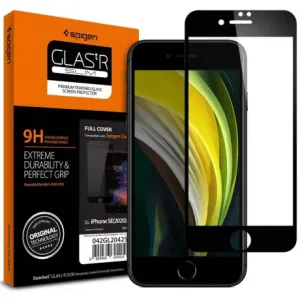 Spigen Full Cover zaščitno steklo za iPhone 7/8/SE 2020, črna #141495