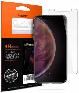 Zaščitno kaljeno steklo SPIGEN - iPhone 11/XR Screen Protector GLAS.tR Slim, Clear (064GL24527)