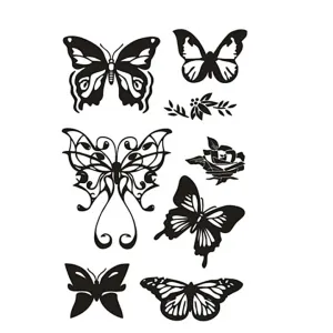 Transparentne štampiljke - metulji (silikonski pečati)