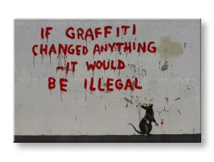 Slika na platnu 1-delna Street ART – Banksy (moderne stenske) #103296
