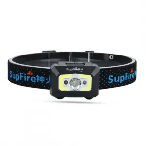 Superfire X30 LED naglavna svetilka z brezkontaktnim stikalom 500lm, črna