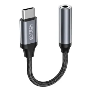 Tech-Protect Ultraboost adapter USB-C / 3.5mm mini jack, črna #144663
