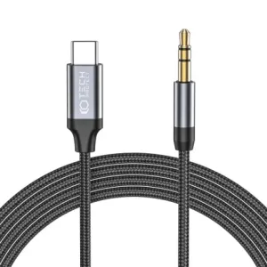 Tech-Protect Ultraboost kabel USB-C / 3.5mm jack 1m, črna #144627