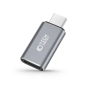 Tech-Protect Ultraboost adapter USB-C / Lightning, siva