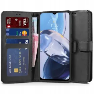 Tech-Protect Wallet knjižni ovitek za Motorola Moto E22 / E22i, črna #144538