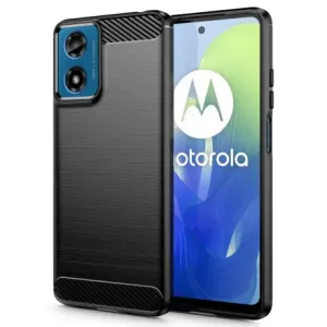 Tech-Protect Carbon ovitek za Motorola Moto G24 / G24 Power / G04, črna