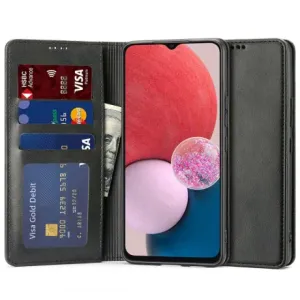 Tech-Protect Wallet knjižni usnjeni ovitek za Samsung Galaxy A13 4G, črna