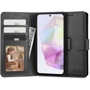 Tech-Protect Wallet knjižni ovitek za Samsung Galaxy A35 5G, črna