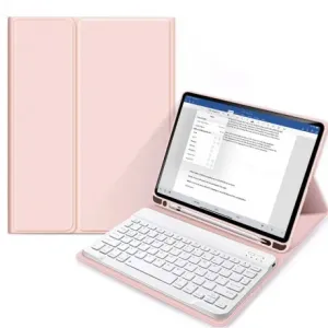 Tech-Protect SC Pen etui z tipkovnico za iPad 10.2 2019 / 2020 / 2021, roza #144358