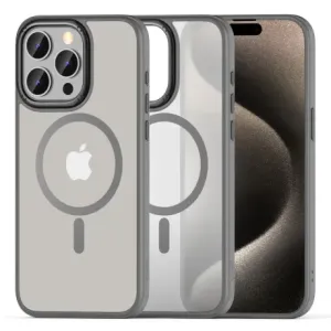 Tech-Protect Magmat MagSafe ovitek za iPhone 15 Pro Max, titanium
