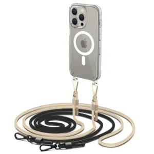 Tech-Protect FlexAir Chain MagSafe ovitek za iPhone 15 Pro, črna/bež