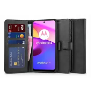 Tech-Protect Wallet knjižni ovitek za Motorola Moto E20 / E30 / E40, črna