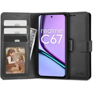 Tech-Protect Wallet knjižni ovitek za Realme C67 4G, črna