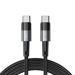 Tech-Protect Ultraboost kabel USB-C / USB-C 60W 3A 2m, siva