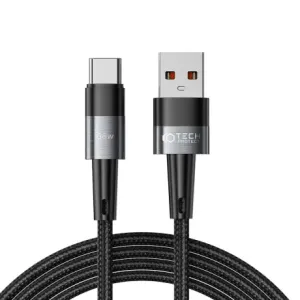 Tech-Protect Ultraboost kabel USB / USB-C 66W 6A 2m, siva