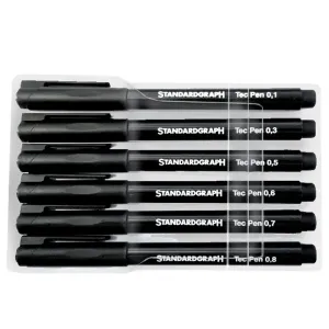 Set milimeterskih svinčnikov za tehnično risanje Standardgraph - 6 kom ()