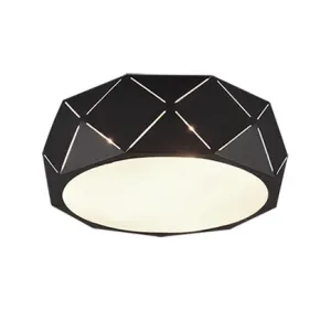 Dizajn stropna svetilka črna 40 cm - Kris