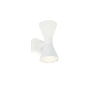 Moderna stenska svetilka bela 2 lučka - Rolf