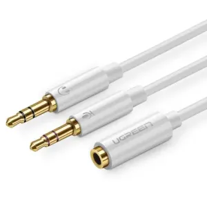 Ugreen AV140 audio splitter kabel 3.5mm F/2xM, belo #145218