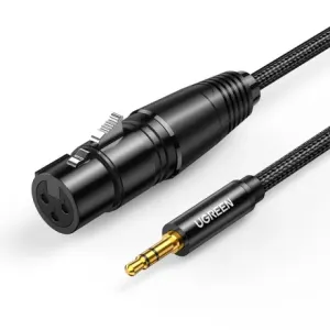 Ugreen AV182 avdio kabel 3.5mm mini jack / XLR 1m, črna #145482