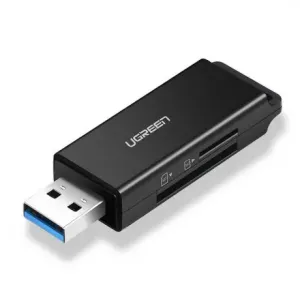 Ugreen CM104 čitalec kartic USB 3.0 - TF / SD, črna #145497