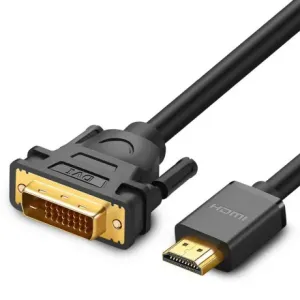 Ugreen HD106 kabel DVI / HDMI FullHD M/M 1.5m, črna #145580