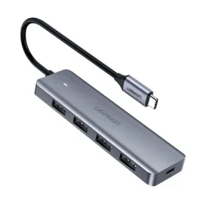 Ugreen CM219 HUB adapter Micro USB / 4x USB, siva #145427