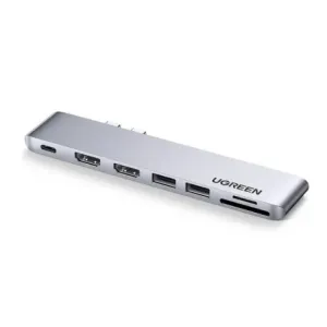 Ugreen CM356 USB-C HUB adapter za MacBook Air / Pro 100W, siva #145513
