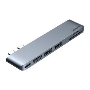 Ugreen CM380 USB-C HUB adapter za MacBook Air / Pro, siva #145548