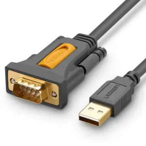 Ugreen CR104 kabel USB / DB9 RS-232 1.5m, siva #145474