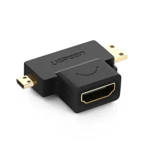 Ugreen adapter Micro HDMI + Mini HDMI / HDMI, črna #145233