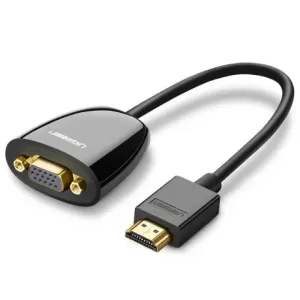 Ugreen MM105 adapter HDMI - VGA M/F, črna
