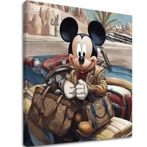 Slika na platnu - Mickey Mouse na počitnicah | different dimensions