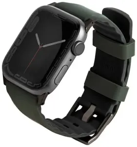 Pašček UNIQ strap Linus Apple Watch Series 4/5/6/7/8 / SE / SE2 / Ultra 42/44 / 45mm. Airosoft Siliconemoss green (UNIQ-45MM-LINUSGRN)