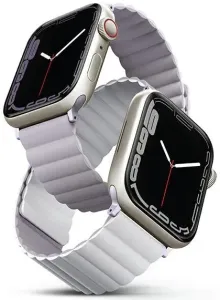 Pašček UNIQ strap Revix Apple Watch Series 4/5/6/7/8 / SE / SE2 / Ultra 42/44 / 45mm. Reversible Magnetic lilac-white (UNIQ-45MM-REVLILWHT)