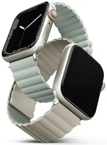 Pašček UNIQ strap Revix Apple Watch Series 4/5/6/7/8 / SE / SE2 / Ultra 42/44 /45mm. Reversible Magnetic sage-beige (UNIQ-45MM-REVSAGBEG)