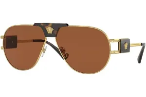 Versace Special Project Aviator VE2252 147073 ONE SIZE (63) Zlata/Rjava