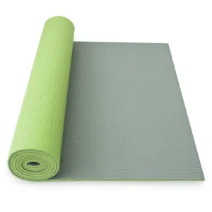 pranje na joga YATE joga mat double layer zelena / siva